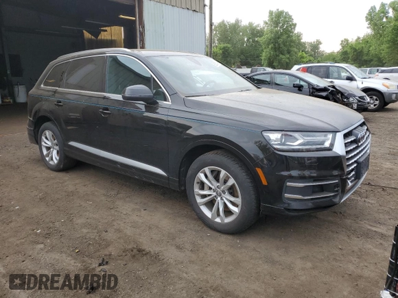 2018 Audi Q7 Premium with VIN WA1AAAF72JD000694, listed as a Copart auction lot 55625414 with 55,602 mi miles and Salvage title. Bid and sale history available at DreamBid. Image 4.