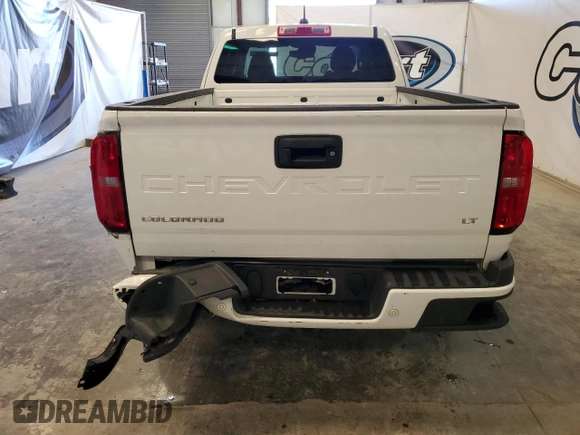 2022 Chevrolet Colorado 2WD LT with VIN 1GCHSCEA0N1289673, listed as a Copart auction lot 54696995 with 37,717 mi miles and Clean Title. Bid and sale history available at carsss.com. Image 6.