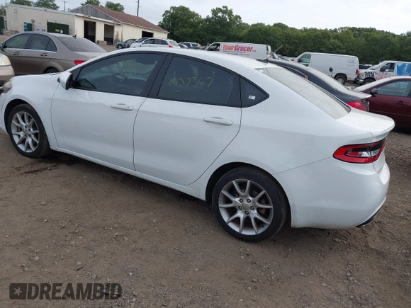 2013 Dodge Dart SXT with VIN 1C3CDFBA4DD344847, listed as a IAAI auction lot 40438365 with 277,148 mi miles. Bid and sale history available at carsss.com. Image 3.