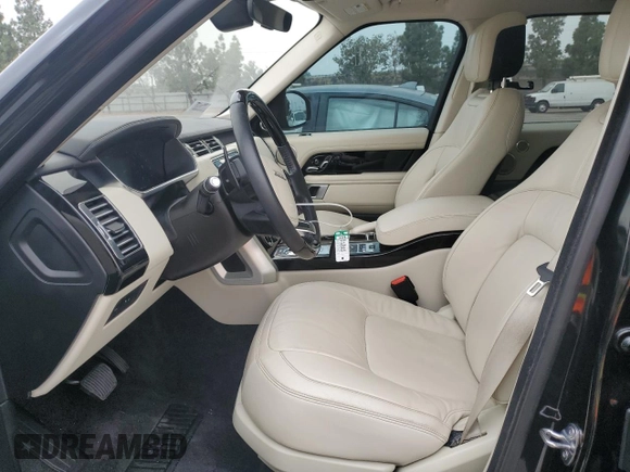 2020 Land Rover Range Rover with VIN SALGR2SU3LA589326, listed as a Copart auction lot 75936514 with 56,079 mi miles and Salvage title. Bid and sale history available at DreamBid. Image 7.