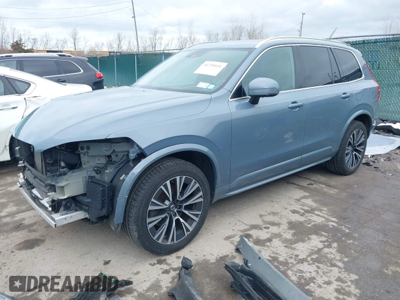 2021 Volvo XC90 Momentum with VIN YV4102PK4M1763398, listed as a IAAI auction lot 41731611 with 81,607 mi miles. Bid and sale history available at carsss.com. Image 2.