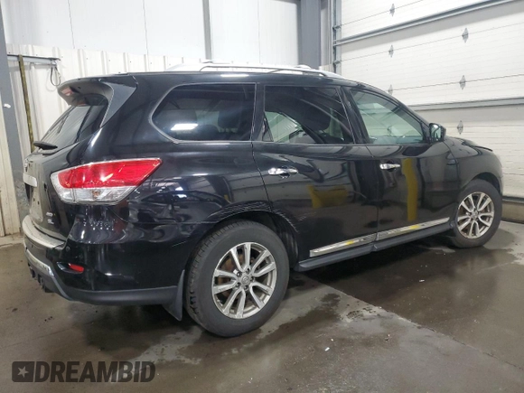 2015 Nissan Pathfinder Platinum with VIN 5N1AR2MM1FC700700, listed as a Copart auction lot 56637765 with 201,149 mi miles and Salvage title. Bid and sale history available at DreamBid. Image 3.