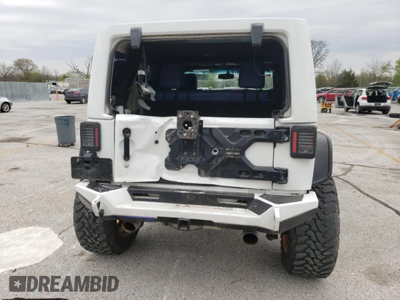 2017 Jeep Wrangler Unlimited Sport with VIN 1C4BJWDGXHL634930, listed as a Copart auction lot 52780985 with 74,873 mi miles and Salvage Title. Bid and sale history available at carsss.com. Image 6.