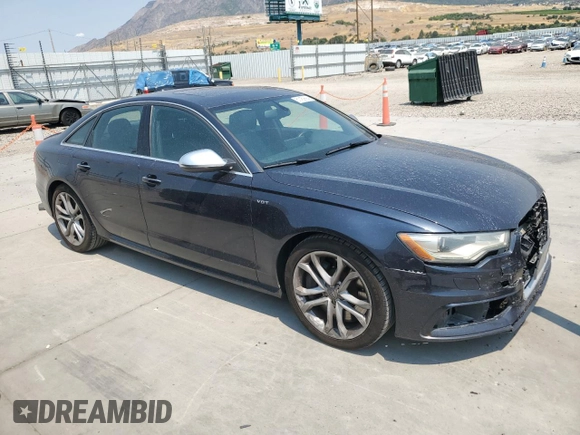 2013 Audi S6 Prestige with VIN WAUF2AFC6DN128504, listed as a Copart auction lot 61459994 with 116,393 mi miles and Salvage Title. Bid and sale history available at carsss.com. Image 4.