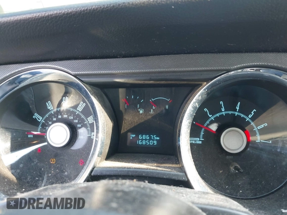 2010 Ford Mustang V6 with VIN 1ZVBP8ENXA5171928, listed as a IAAI auction lot 42556844 with 168,509 mi miles and . Bid and sale history available at DreamBid. Image 7.