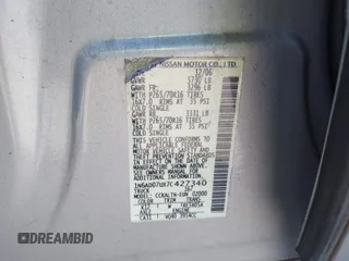 2007 Nissan Frontier SE with VIN 1N6AD07UX7C427340, listed as a IAAI auction lot 42664098 with 211,396 mi miles and . Bid and sale history available at DreamBid. Image 9.