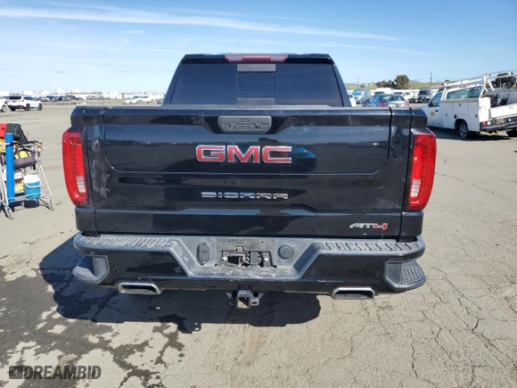 2019 GMC Sierra 1500 AT4 with VIN 3GTP9EED7KG261346, listed as a Copart auction lot 49653445 with 0 mi miles and Salvage Title. Bid and sale history available at carsss.com. Image 6.