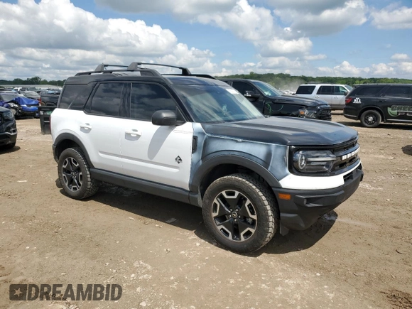 2021 Ford Bronco Sport Outer Banks with VIN 3FMCR9C63MRA95601, listed as a Copart auction lot 57592725 with 86,205 mi miles and Salvage title. Bid and sale history available at DreamBid. Image 4.