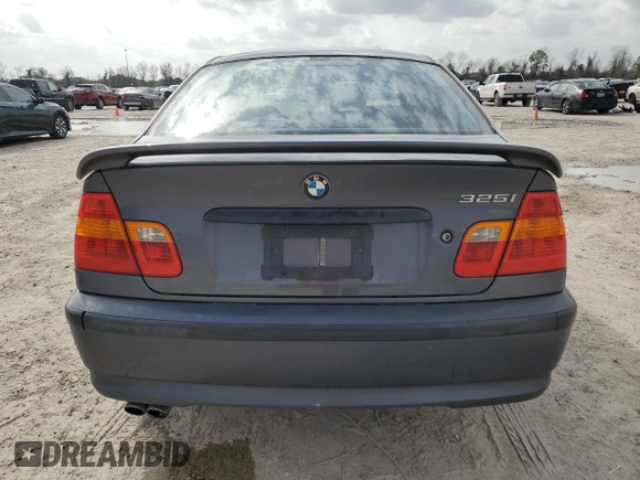 2003 BMW 3 Series 325i with VIN WBAEV33433KL87253, listed as a Copart auction lot 50985995 with 141,663 mi miles and Salvage Title. Bid and sale history available at carsss.com. Image 6.