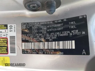 2017 Toyota Sienna LE Auto Access Seat with VIN 5TDKZ3DC4HS773762, listed as a IAAI auction lot 40350728 with 86,271 mi miles and . Bid and sale history available at DreamBid. Image 9.
