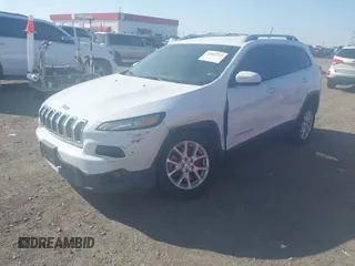 2014 Jeep Cherokee Latitude with VIN 1C4PJLCB1EW226188, listed as a IAAI auction lot 41869119 with 54,478 mi miles. Bid and sale history available at carsss.com. Image 20.