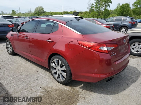 2012 Kia Optima SX with VIN 5XXGR4A64CG070859, listed as a Copart auction lot 51647324 with 170,772 mi miles and Salvage Title. Bid and sale history available at carsss.com. Image 2.