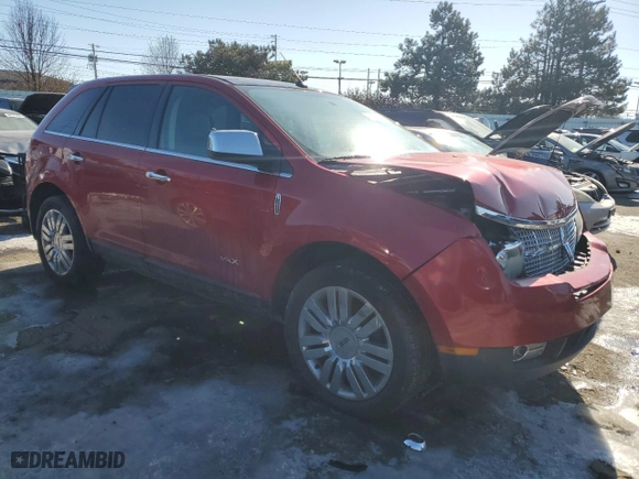 2010 Lincoln MKX with VIN 2LMDJ8JC6ABJ13165, listed as a Copart auction lot 42353315 with 191,270 mi miles and Salvage Title. Bid and sale history available at carsss.com. Image 4.