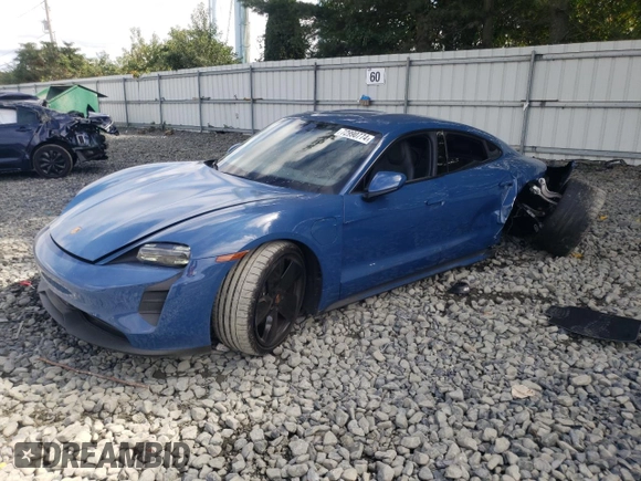 2023 Porsche Taycan with VIN WP0AA2Y1XPSA14080, listed as a Copart auction lot 72990774 with 18,311 mi miles and Salvage Title. Bid and sale history available at DreamBid. Image 1.