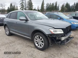 2013 Audi Q5 Premium with VIN WA1CFAFP7DA010721, listed as a IAAI auction lot 41703362 with 96,909 mi miles. Bid and sale history available at carsss.com. Image 1.