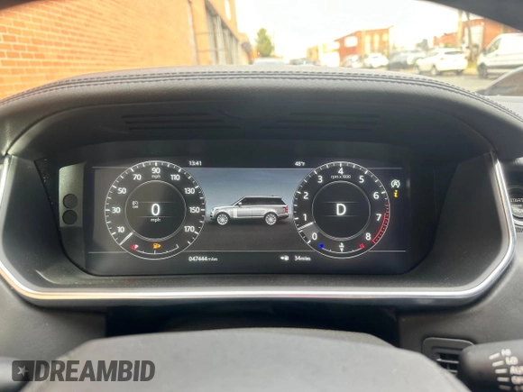 2020 Land Rover Range Rover with VIN SALGS5SE6LA588346, listed as a Copart auction lot 81150904 with 47,444 mi miles and Salvage title. Bid and sale history available at DreamBid. Image 8.