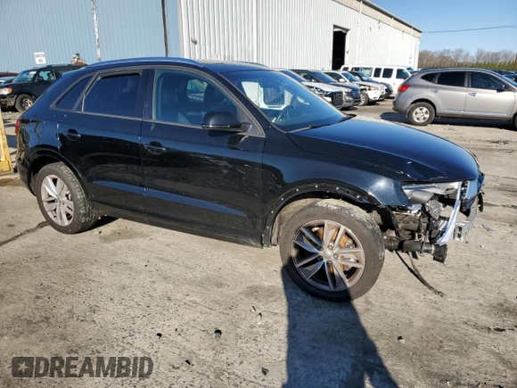 2017 Audi Q3 Premium with VIN WA1ECCFSXHR008924, listed as a Copart auction lot 84751624 with Not provided miles and Salvage title. Bid and sale history available at DreamBid. Image 4.