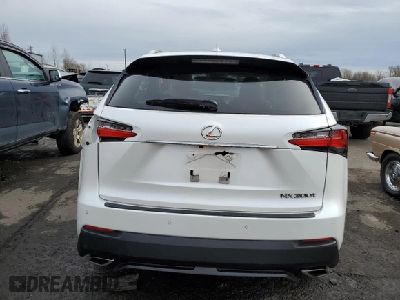 2016 Lexus NX 200t with VIN JTJBARBZ0G2050088, listed as a Copart auction lot 45145555 with 56,282 mi miles and Salvage title. Bid and sale history available at DreamBid. Image 6.
