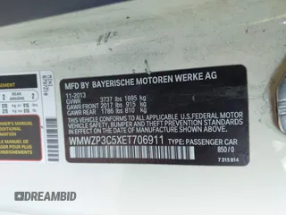 2014 MINI Convertible S with VIN WMWZP3C5XET706911, listed as a IAAI auction lot 42217410 with 54,649 mi miles and . Bid and sale history available at DreamBid. Image 9.