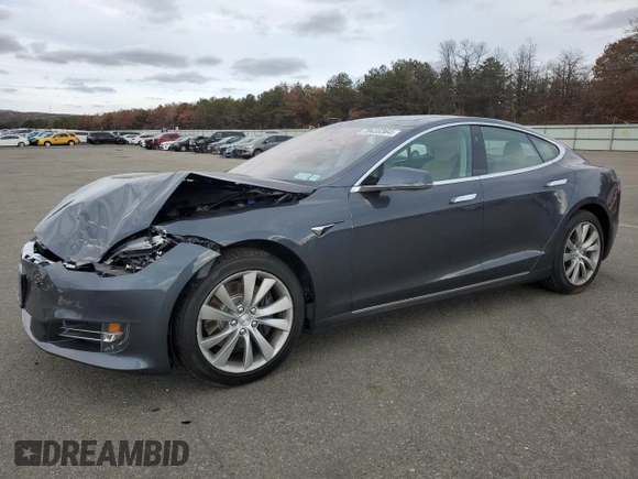 2017 Tesla Model S 60 with VIN 5YJSA1E14HF195384, listed as a Copart auction lot 78435364 with 49,736 mi miles and Salvage title. Bid and sale history available at DreamBid. Image 1.