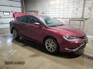 2016 Chrysler 200 C with VIN 1C3CCCEG3GN135759, listed as a Copart auction lot 86596924 with 101,063 mi miles and Salvage Title. Bid and sale history available at carsss.com. Image 4.