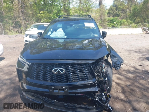 2025 Infiniti QX60 Luxe z VIN 5N1AL1FS8SC351486, wystawiony jako IAAI lot #42142372 z przebiegiem 2 249 mil mil oraz . Historia ofert i sprzedaży dostępna na DreamBid. Obrazek 13.
