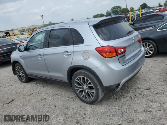 2016 Mitsubishi Outlander SE with VIN JA4AP3AW9GZ052280, listed as a Copart auction lot 59372525 with 70,872 mi miles and Salvage title. Bid and sale history available at DreamBid. Image 2.