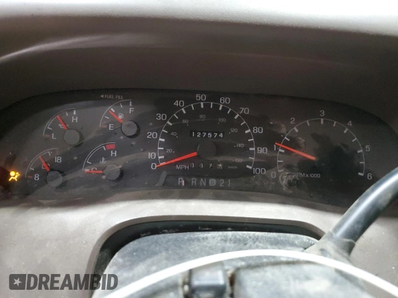 1999 Ford F-250 XL with VIN 1FTNX21SXXEE02893, listed as a Copart auction lot 75717534 with 127,574 mi miles and Clean title. Bid and sale history available at DreamBid. Image 9.