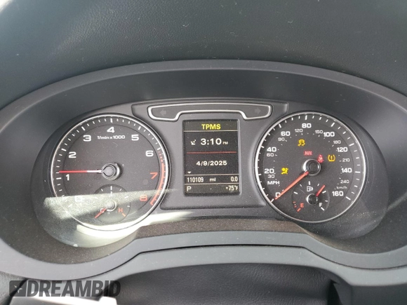 2015 Audi Q3 Prestige with VIN WA1GFCFS5FR003871, listed as a Copart auction lot 52540245 with 110,109 mi miles and Salvage title. Bid and sale history available at DreamBid. Image 9.