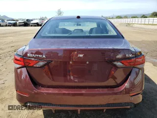 2024 Nissan Sentra SV with VIN 3N1AB8CV1RY337612, listed as a Copart auction lot 54198455 with 21,141 mi miles and Clean Title. Bid and sale history available at DreamBid. Image 6.