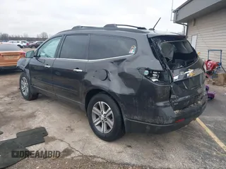 2015 Chevrolet Traverse LT with VIN 1GNKVGKD2FJ230054, listed as a IAAI auction lot 41211551 with 121,466 mi miles and . Bid and sale history available at DreamBid. Image 3.