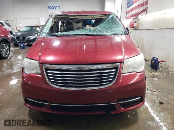 2012 Chrysler Town & Country with VIN 2C4RC1BG1CR338631, listed as a Copart auction lot 45802795 with 163,187 mi miles and Salvage Title. Bid and sale history available at DreamBid. Image 5.