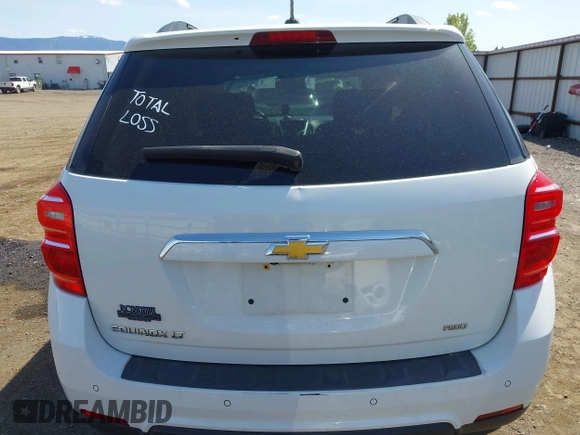 2017 Chevrolet Equinox LT with VIN 2GNFLFEK3H6326576, listed as a IAAI auction lot 42141043 with 94,495 mi miles. Bid and sale history available at carsss.com. Image 16.