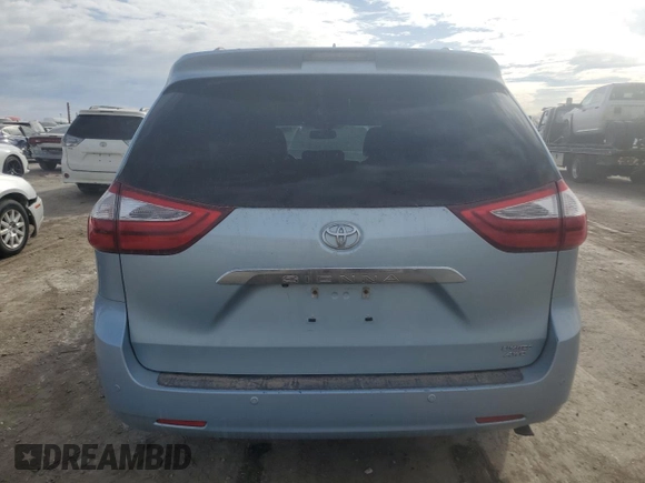2017 Toyota Sienna with VIN 5TDDZ3DC0HS186516, listed as a Copart auction lot 50358685 with 154,348 mi miles and Salvage Title. Bid and sale history available at DreamBid. Image 6.