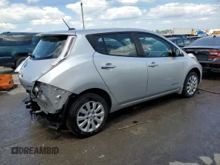 2015 Nissan LEAF SV with VIN 1N4AZ0CP1FC315812, listed as a Copart auction lot 63374323 with 64,358 mi miles. Bid and sale history available at carsss.com. Image 3.