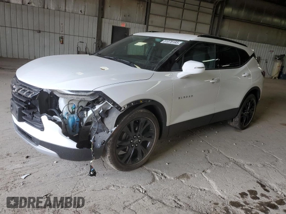 2020 Chevrolet Blazer LT with VIN 3GNKBCRS3LS715903, listed as a Copart auction lot 51078185 with 56,119 mi miles and Salvage title. Bid and sale history available at DreamBid. Image 1.
