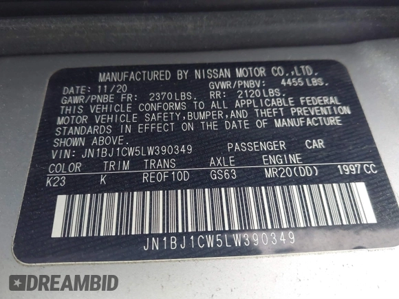 2020 Nissan Rogue Sport SL with VIN JN1BJ1CW5LW390349, listed as a IAAI auction lot 41432049 with 35,028 mi miles. Bid and sale history available at carsss.com. Image 9.