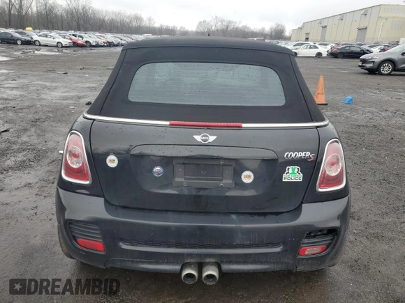 2015 MINI Convertible S with VIN WMWZP3C51FT708886, listed as a Copart auction lot 46860925 with 105,437 mi miles and Clean title. Bid and sale history available at DreamBid. Image 6.