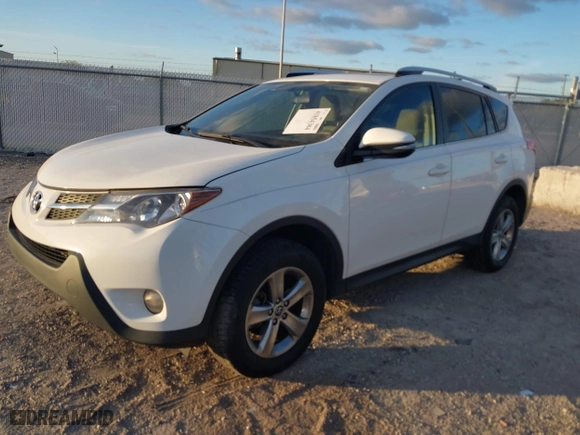 2015 Toyota RAV4 XLE with VIN JTMWFREV4FD069471, listed as a IAAI auction lot 41854384 with 168,663 mi miles. Bid and sale history available at carsss.com. Image 2.