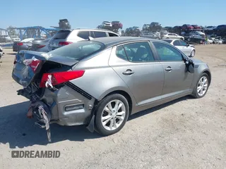 2013 Kia Optima EX with VIN 5XXGN4A72DG158198, listed as a IAAI auction lot 25640499 with 95,752 mi miles. Bid and sale history available at carsss.com. Image 4.