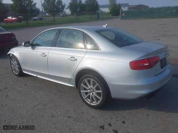 2014 Audi A4 Premium Plus with VIN WAUFFAFL9EA077660, listed as a IAAI auction lot 40364567 with 105,856 mi miles. Bid and sale history available at carsss.com. Image 3.