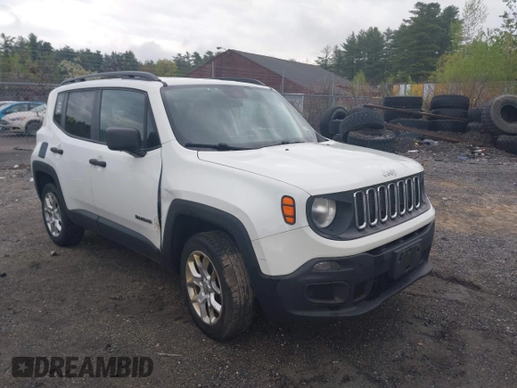 2018 Jeep Renegade Upland z VIN ZACCJBAB6JPJ45087, wystawiony jako IAAI lot #42140535 z przebiegiem 90 099 mil mil oraz . Historia ofert i sprzedaży dostępna na DreamBid. Obrazek 1.