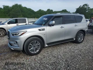 2019 Infiniti QX80 LUXE with VIN JN8AZ2NF3K9682037, listed as a Copart auction lot 52726034 with 127,381 mi miles. Bid and sale history available at carsss.com. Image 1.