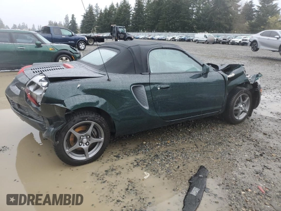 2001 Toyota MR2 z VIN JTDFR320810037734, wystawiony jako Copart lot #51645125 z przebiegiem 269 261 mil mil oraz Szkody całkowita. Historia ofert i sprzedaży dostępna na DreamBid. Obrazek 3.