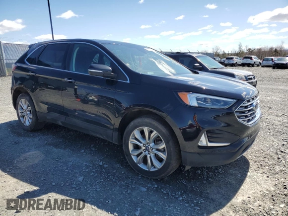 2022 Ford Edge Titanium with VIN 2FMPK4K94NBA75538, listed as a Copart auction lot 55919505 with Not provided miles and Clean title. Bid and sale history available at DreamBid. Image 4.
