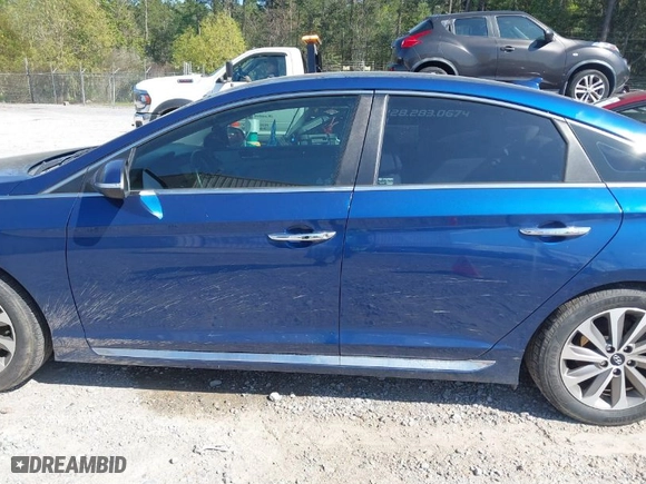 2015 Hyundai Sonata 2.4L Sport with VIN 5NPE34AF9FH107616, listed as a IAAI auction lot 41867858 with 108,508 mi miles. Bid and sale history available at carsss.com. Image 15.