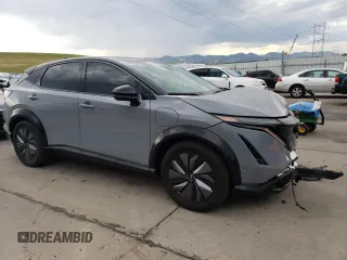 2023 Nissan ARIYA Platinum+ z VIN JN1DF0CD0PM700766, wystawiony jako Copart lot #60526874 z przebiegiem 9 078 mil mil oraz Szkoda całkowita • Salvage title. Historia ofert i sprzedaży dostępna na DreamBid. Obrazek 4.