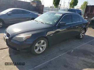 2007 BMW 5 Series 530i with VIN WBANE73527CM49354, listed as a Copart auction lot 54956285 with 213,712 mi miles and Salvage title. Bid and sale history available at DreamBid. Image 1.