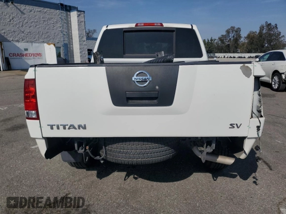 2011 Nissan Titan SV with VIN 1N6AA0EKXBN322210, listed as a Copart auction lot 54178105 with 125,380 mi miles and Salvage Title. Bid and sale history available at DreamBid. Image 6.