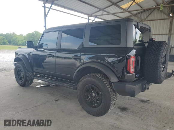 2022 Ford Bronco with VIN 1FMEE5DP5NLB41837, listed as a Copart auction lot 55476425 with 24,012 mi miles and Salvage title. Bid and sale history available at DreamBid. Image 2.